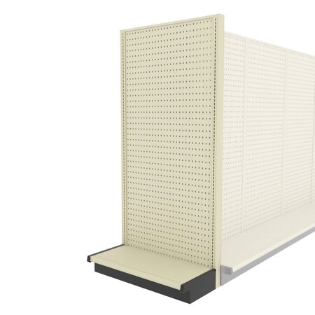 Lozier Shelving End Cap Display Unit, Platinum 36W 78H 16D P316U-EC